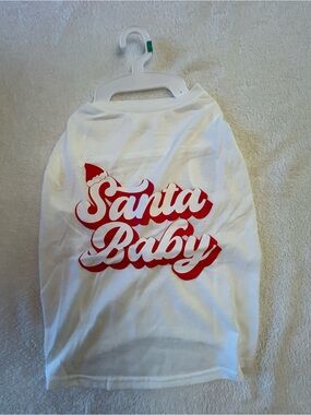 Large Santa Baby Dog Tee